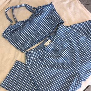 Vintage inspired cigarette pants and top